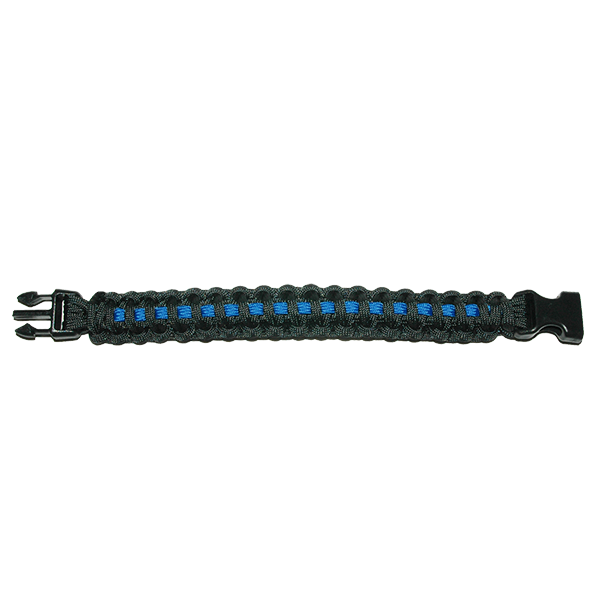 Thin Blue Line Braided Cord Wristband – Thin Blue Line of Michigan